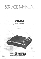 Yamaha YP-D4 - Service Manual 